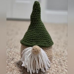 Handcrafted Green Gnome Decor